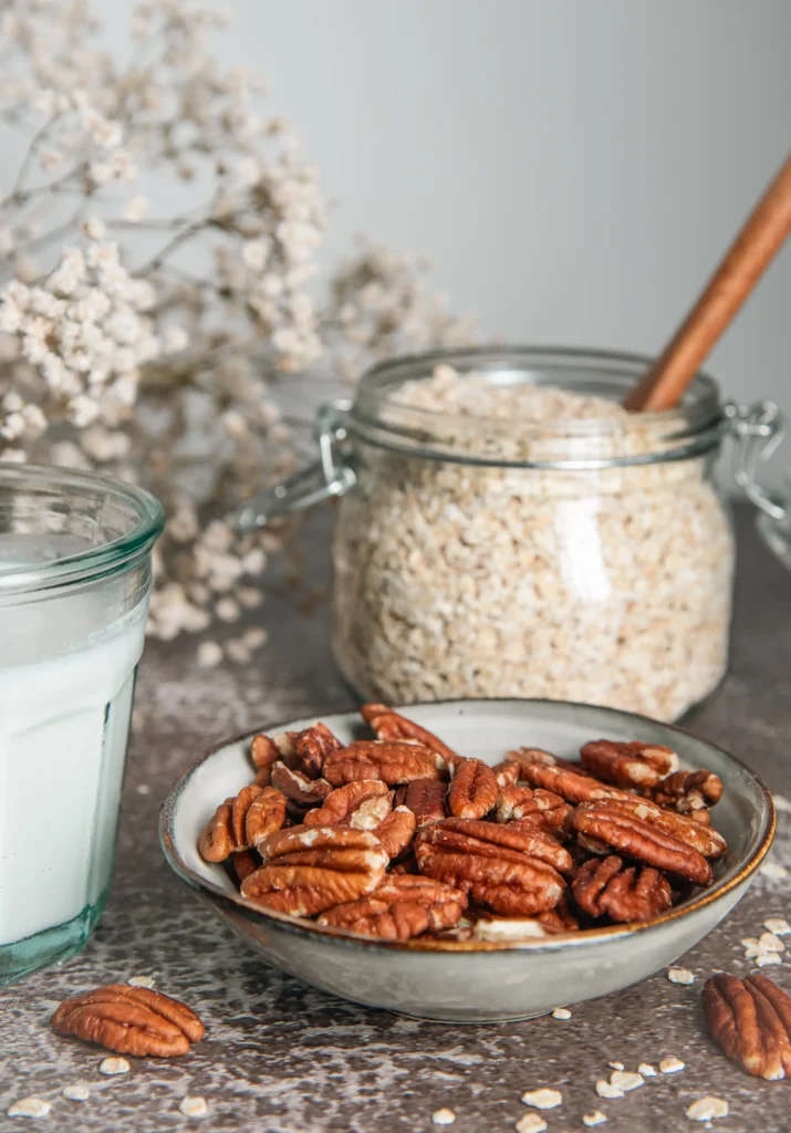 Oats and pecans